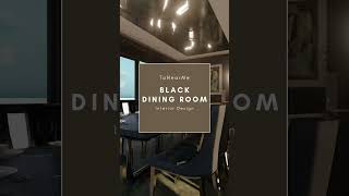 Black Dining Room Interior Design