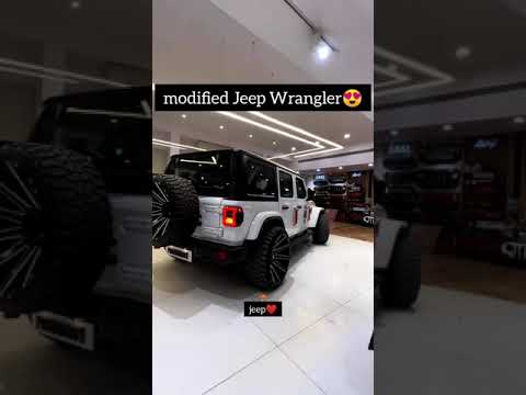 Modified Jeep Wrangler❤ #jeep #wrangler #modified #thar #supercars #sidhumoosewala