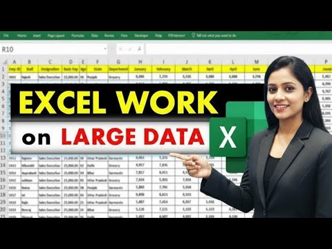 Excel Work on Large Data | Office Work Excel कैसे किया जाता है (Real Life Data)| Excel Tutorial 2025