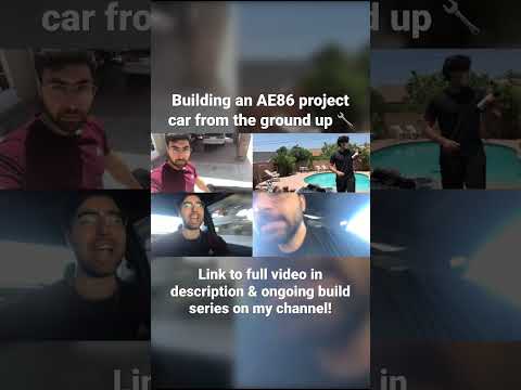 Building an AE86 GTS Hatchback Project Car from the Ground Up