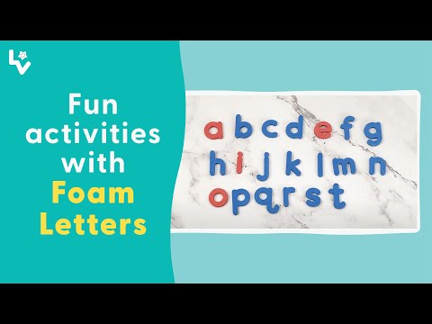 Alphabet foam letters | Home-learning activities