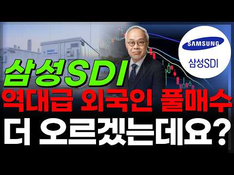 🔋[삼성SDI]🚨이 조정에 속으면 끝입니다➡️개미 물량 뺏는 구간,모르는 사람만 털린다😯