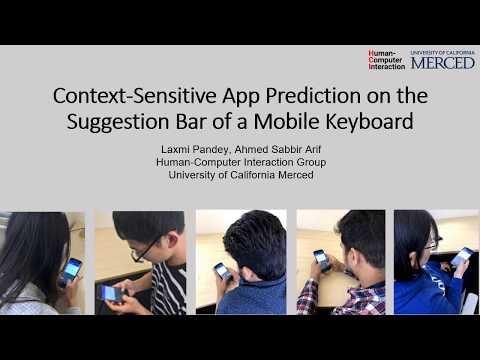 Context-Sensitive App Prediction on the Suggestion Bar