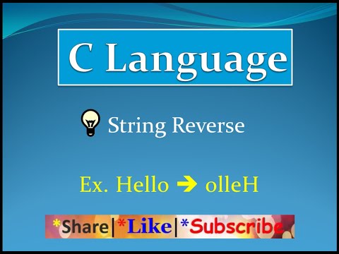 String Reverse in C Language