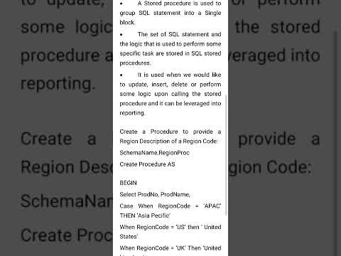 Stored Procedure|| Real Time Experience ||