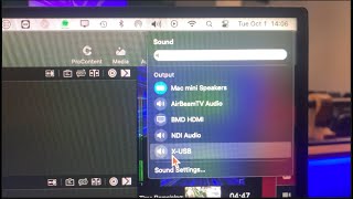 Troubleshooting - Audio coming from the MacMini speakers