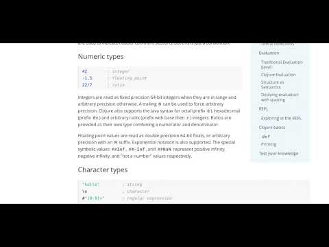 Literals - Clojure Syntax