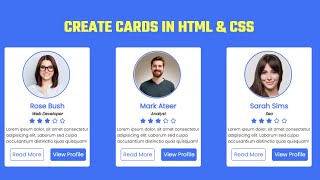 HTML & CSS Cards | Create a card in HTML and CSS