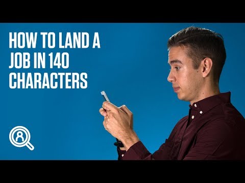 How to land a job in 140 characters