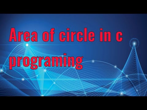 How to calculate area of circle in c programing language