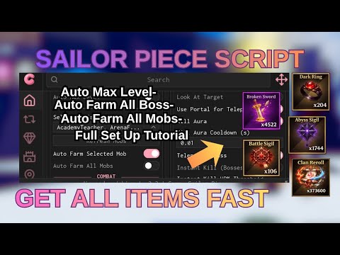 Sailor Piece Script Full Tutorial – Setup Guide, Auto Kill Mobs, Auto Boss & Fast Item Farming 2026