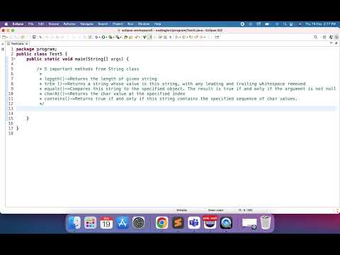 5 Important String class methods | Java