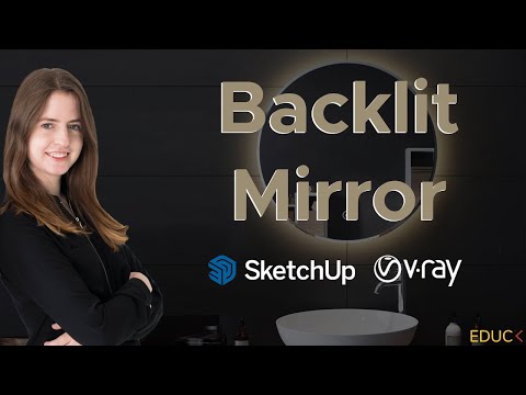 How to Backlight a Mirror in SketchUp V-Ray