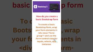bootstrap | How do you create a basic Bootstrap form