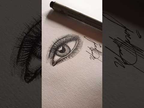 Front View Eye 👀 #artist #sketch #viral #pencildrawing #itsufaq