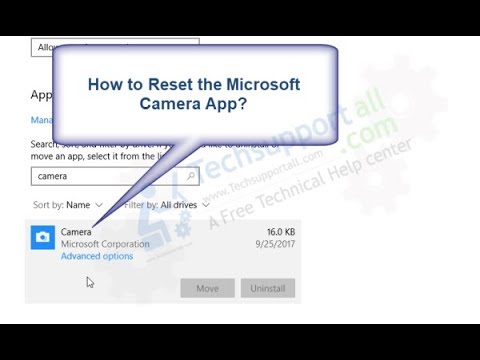 How to Reset Microsoft Camera App in Windows 10