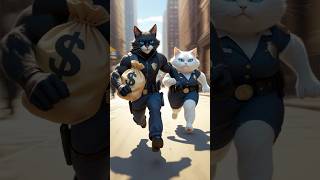 😼👮‍♀️ The fat cat cop was mocked… Now she’s unstoppable! 💪#funnycats #catstory #tranànormation
