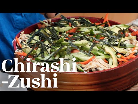BEST VEGAN SUSHI FOR POTLUCKS AND PARTIES -- MEET "CHIRASHI ZUSHI"
