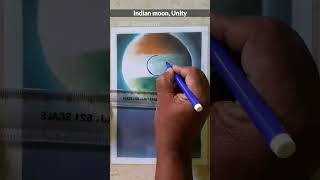 Unity in Diversity drawing | moon flag | #shorts