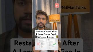 How To Restart Career After A Long Career Gap In Software Industry | RETURNSHIP PROGRAMS #short