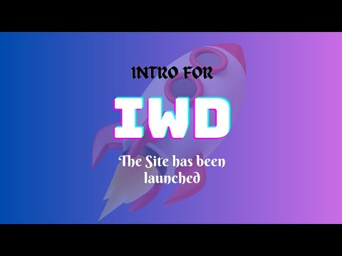 The site has been launched 🚀 #iwd #intro #website