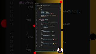CSS Animation in 30s 😄 #zaintech #coding #frontendcourse #cssanimation #css3course