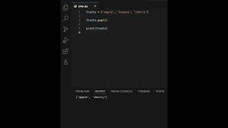 Python Pop Method | Learning | Python | 2024 | Coding | Programming #learning #python#coding#code