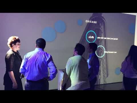 Craft CMS 3 powered LinkedIn interactive exhibit