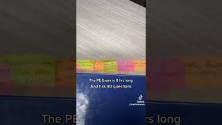 The PE Exam. 8 hours. 80 problems. #peexam #feexam #engineering #engineeringstudents