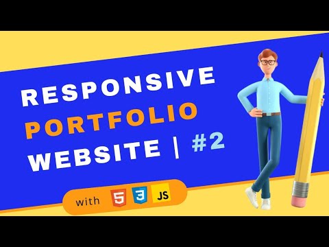 Responsive Portfolio Website Using HTML CSS JavaScript |#2