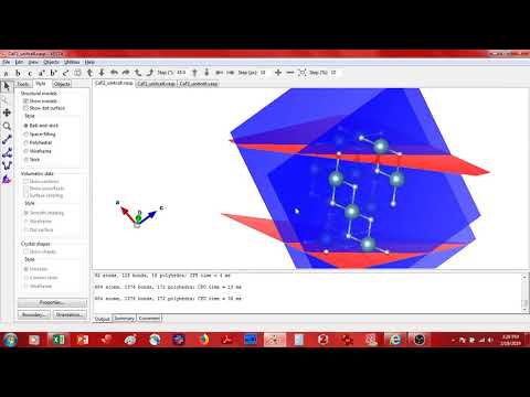 Slab Cutting using Vesta pt. 2 - CaF2