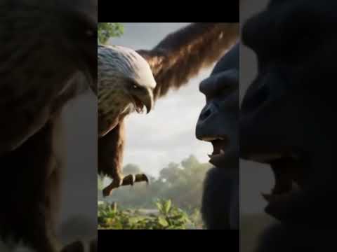Gorilla vs Eagle Clash 🦍🦅💥 | Sky Meets Ground Showdown