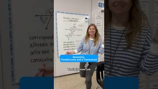 Geometry: Parallel lines and a transversal #geometry #iteachalgebra #iteachmath #mathematics #math