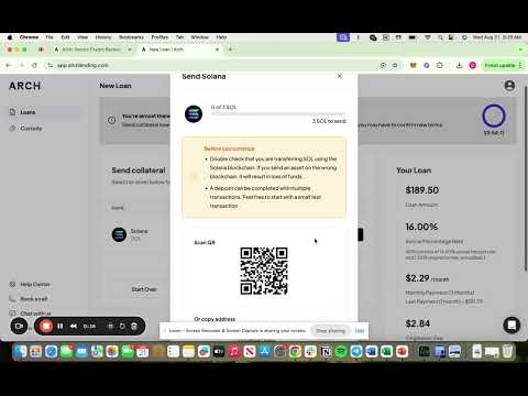 Taking out a loan with Arch