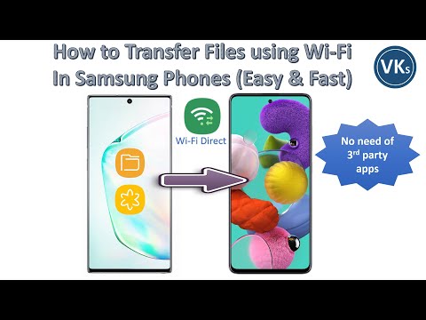How to Transfer Files using Wi-fi in Samsung phones | Easy & Fast | VinKrish Solutions