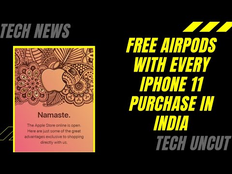 | Now get free Airpods on every purchase of iPhone 11 ? | TechUncut #AppleonlinestoreIndia #technews