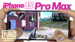 iPhone 15 Pro Max PUBG Mobile Gaming review 2025 | FPS & Battery Drain test