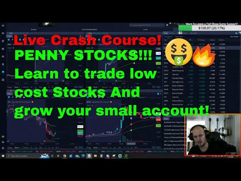 Live Crash Course On trading Penny Stocks. Scans, Watchlists, Setups!