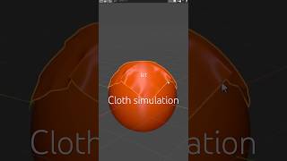 Quick and easy cloth simulation in #blendertutorial #clothsimulation #blendertricks #blendertips