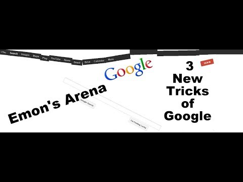 Play With Google । Emon's Arena । 3 New tricks of Google । Crazy Tricks of Google। Bangla