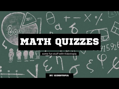 Maths Quiz Stuff | @Kidzotopia #maths #simplemathematics #brainteasers #funlearning #kidsactivities