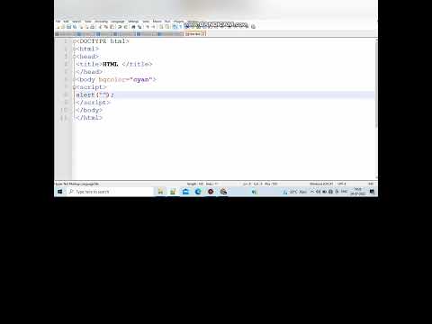 ##how to write JS function alert() in HTML #sowftwere engineer status#the best tech#ytshorts