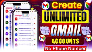 Unlimited Gmail Account Without Phone Verification | Unlimited Gmail Create Method 2025 Create Gmail