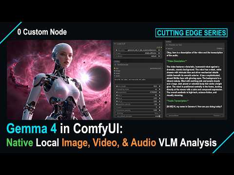 🔵 Gemma 4 in ComfyUI: Native Local Image, Video, & Audio VLM Analysis (ComfyUI Cutting Edge Series)