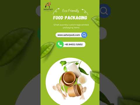 Small quantity custom logo printed food packaging items #smallbusiness #ecofriendly #foodpacking