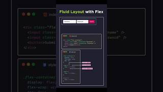 Fluid Layout with Flex in CSS #css #codeinvent