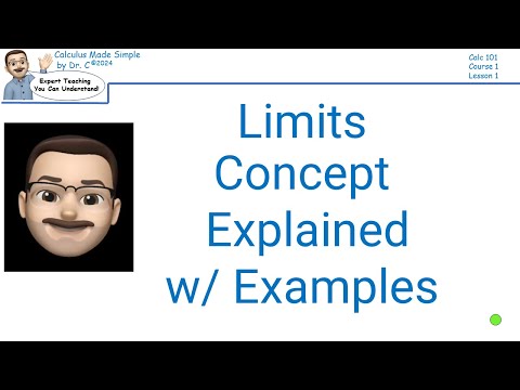 Dr. C's Limits Concept and Examples