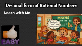 Decimal form of rational numbers 👈#decimalform #learnmath #mathematics 