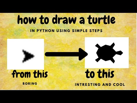 how to draw a turtle on python l programming kids