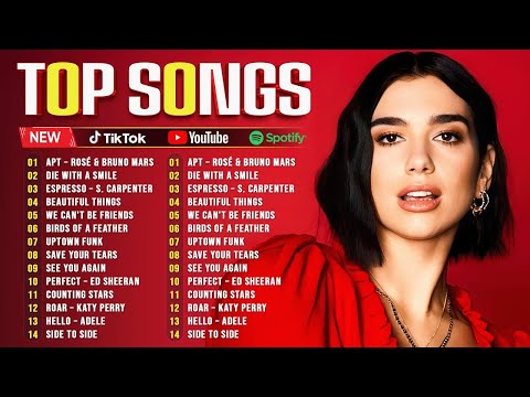 Best Pop Songs 2025 ❤️ Dua Lipa, Rihanna, Adele, Bruno Mars, Maroon 5, The Weeknd